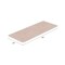 Hastings Home Oversized Bathroom Rug Memory Foam Bath Mat Textured Stripes with Non-Slip Absorbent Runner, Beige 523597HAF - alternate 2